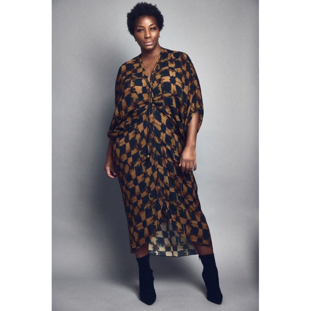 NWT Zara Limited Edition Multicolored Tunic Dress Maxi M/L 2473/675/330